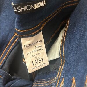 Fashion Nova Dark Blue Skinny Jeans